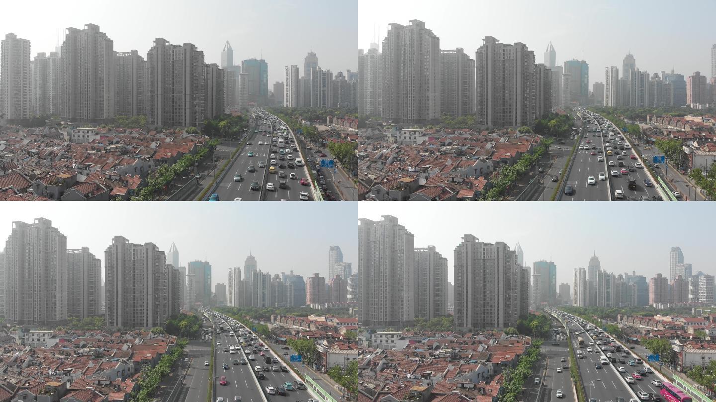 4K原素材-上海南北高架桥
