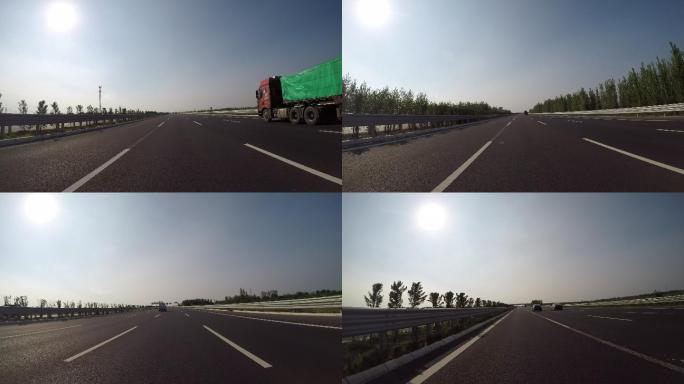 4K-原素材-汽车高速公路行驶山东高速