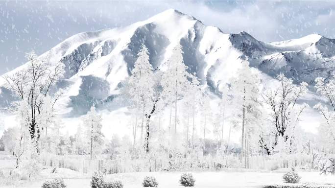 原创4K雪景雪山