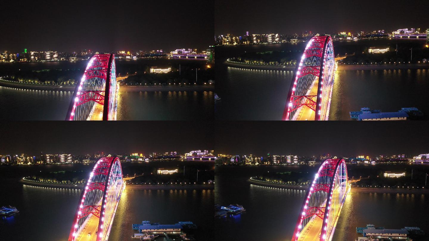 武汉睛川桥夜景