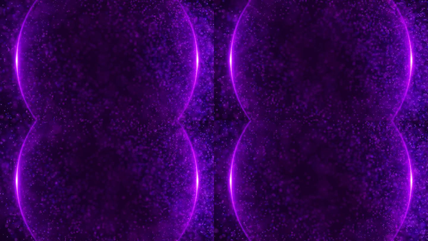 唯美紫色球型粒子背景