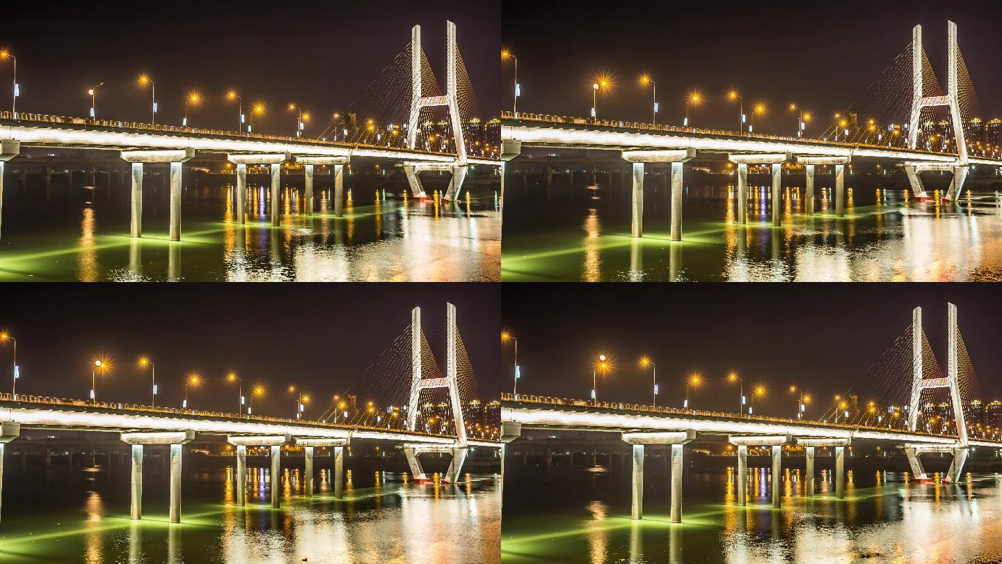 湘潭三大桥带月亮