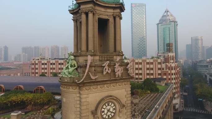 4K原素材-航拍上海邮政博物馆