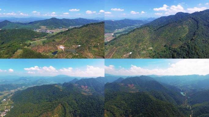 4k粤北韶关岭南大山水库风景