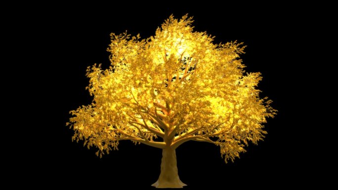 金色大树生长