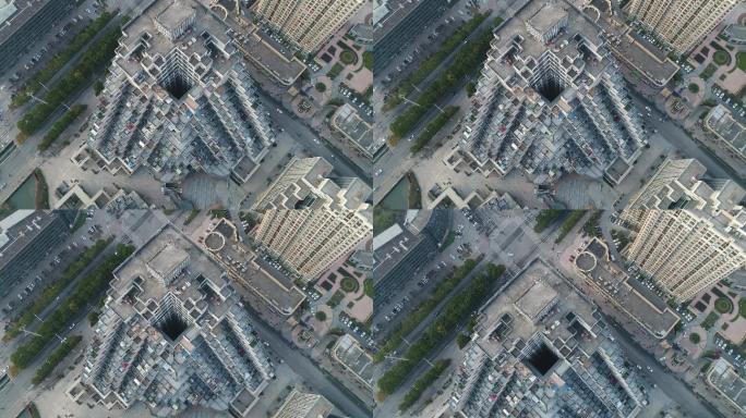 4K原素材-航拍长三角一体化昆山城市景观