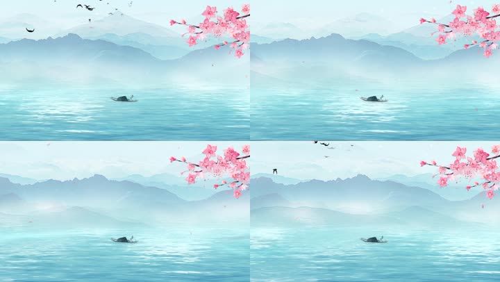 水墨山水背景6