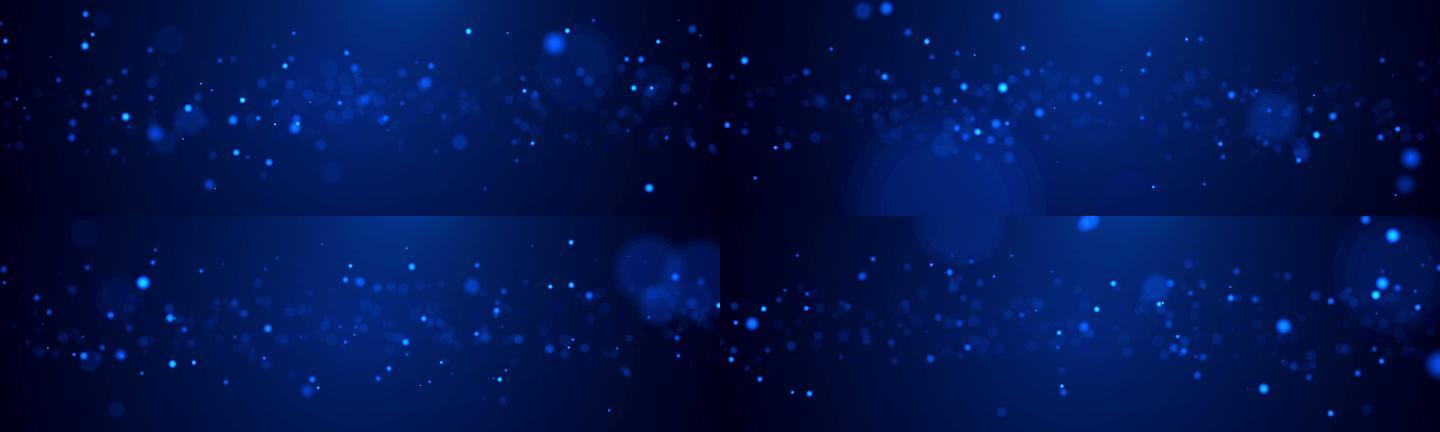 蓝色粒子背景视频素材（宽屏）