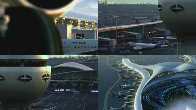 重庆江北国际机场三维动画