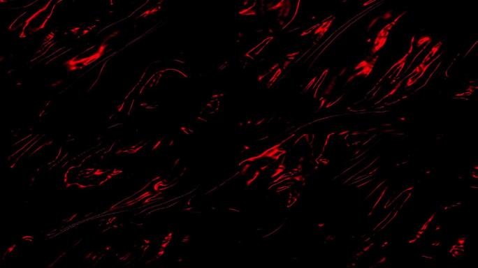 4K诡异神秘流金抽象红色背景-无缝循环