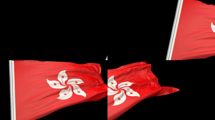 4K中国香港特别行政区区旗