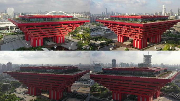 4K原素材-航拍中国上海世博园区