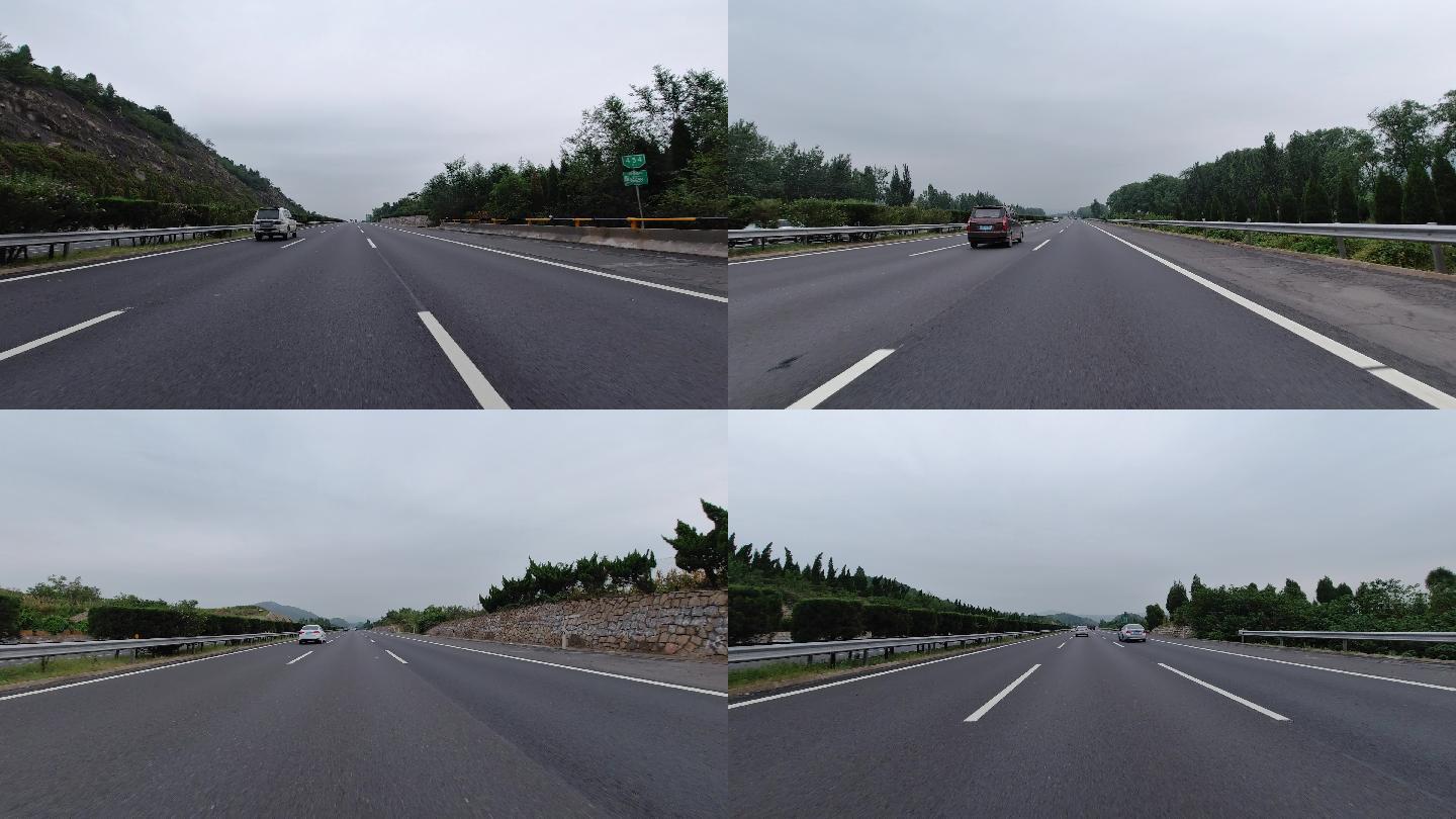 4K-原素材-山东高速公路行驶