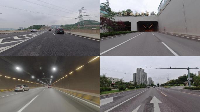 4K-原素材-济南道路交通隧道