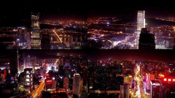 长沙IFS国金中心夜景航拍