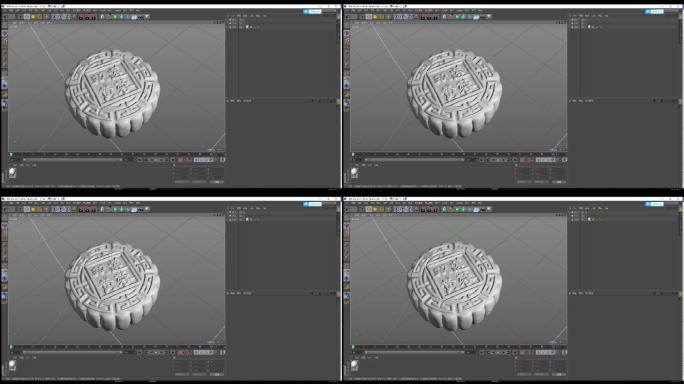 【模型】中秋节月饼obj模型