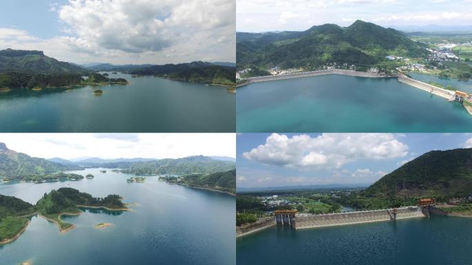 唯美湖泊风景，青山水库