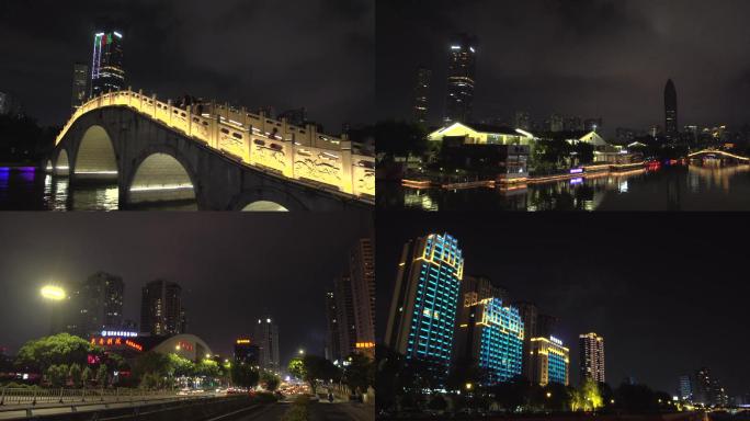 温州夜景延时南塘夜景温州夜色