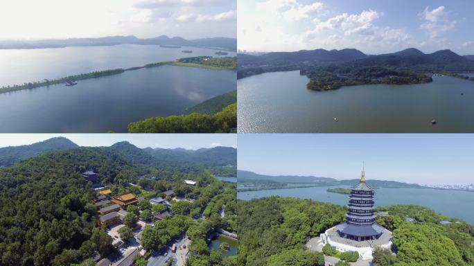 4K西湖美景-航拍杭州西湖-西湖风景