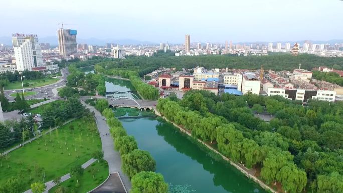 肥城城市航拍