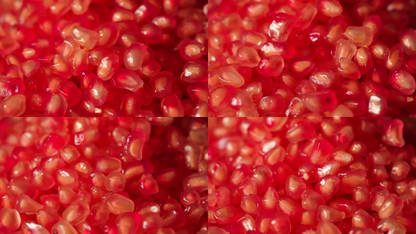 火红的石榴籽