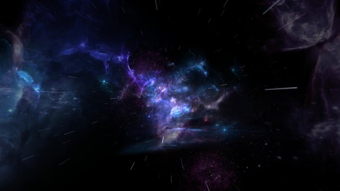 *原创作品*星云粒子线条穿梭循环