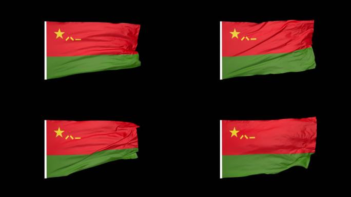 4K中国人民解放军八一旗陆军军旗