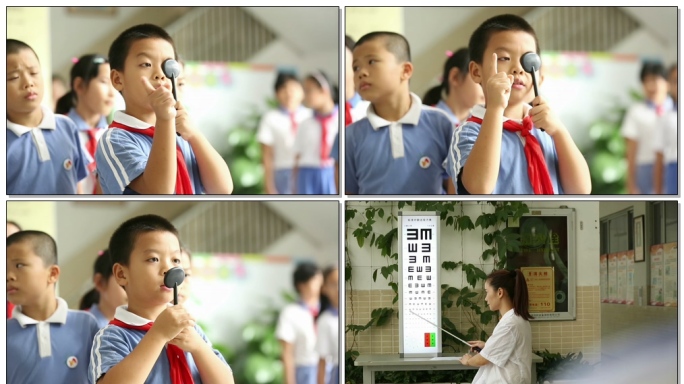 学生测试眼睛视力检测