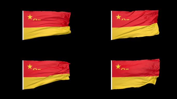 4K中国人民解放军八一旗火箭军军旗