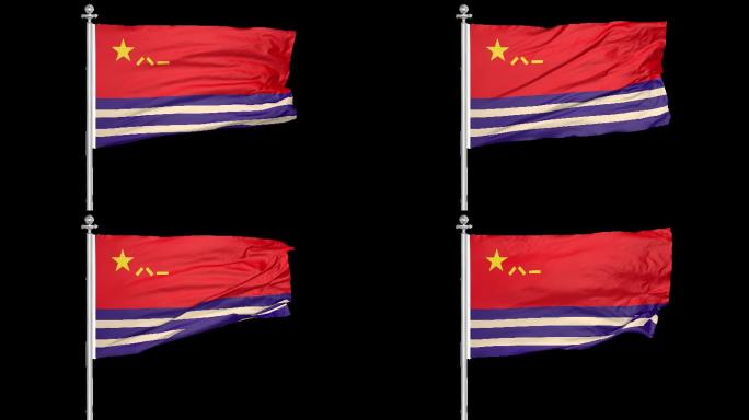 4K中国人民解放军八一旗海军军旗