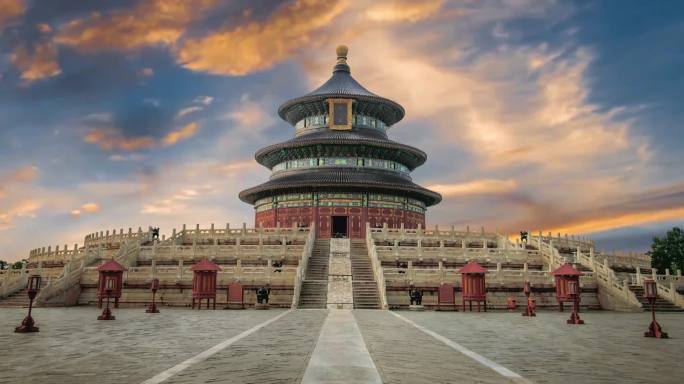 北京古建筑天坛视频素材
