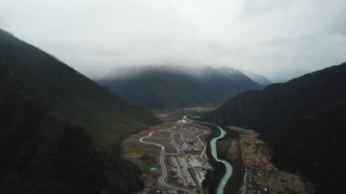 西藏工布江4达县巴松措（湖）及雪山清溪航