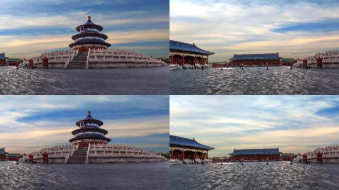 北京古建筑天坛全景视频素材