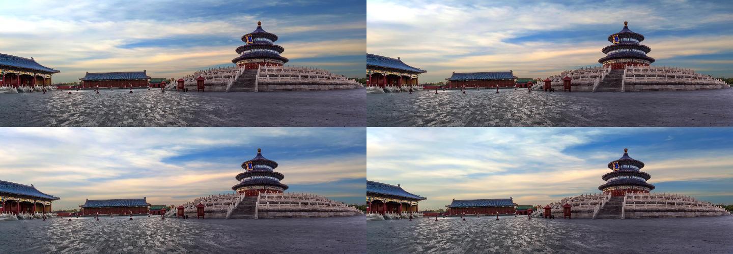 北京古建筑天坛全景视频素材