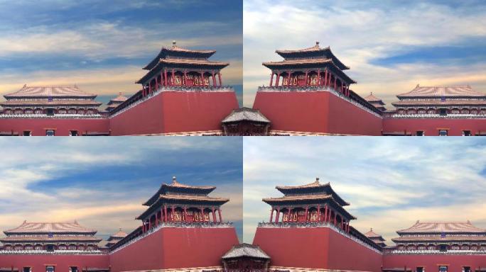 北京古建筑午门全景视频素材