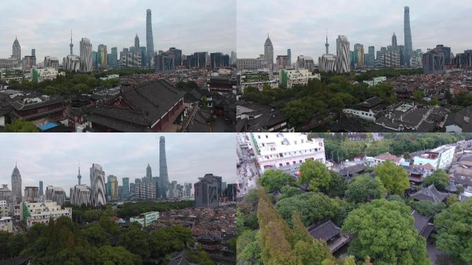 4K原素材-航拍上海豫园