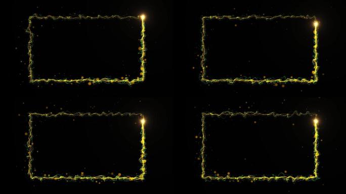 4k光线粒子框mov视频素材