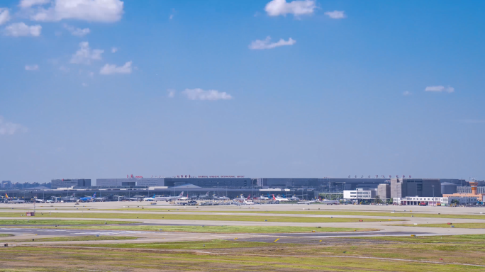 上海虹桥机场延时空镜