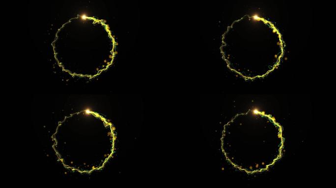 4k炫光粒子旋转圆形mov酷炫视频素材