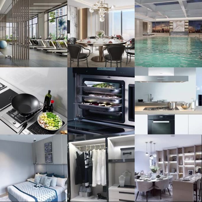 地产广告九宫格