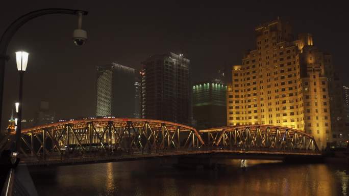 上海外滩陆家嘴夜景4k素材综合