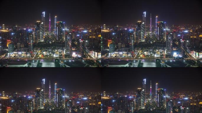 广州中轴线4K夜景延时