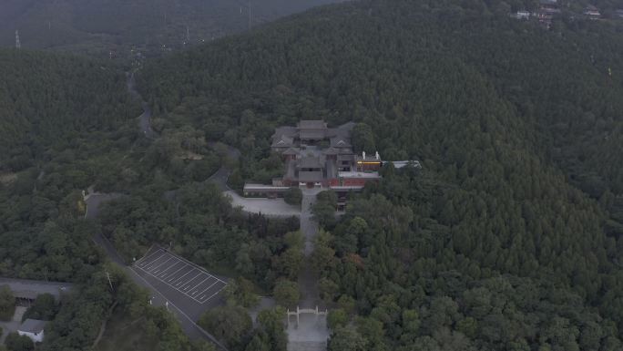4K-原素材-济南千佛山寺庙古建筑