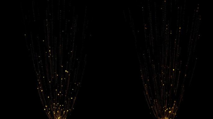 向上飞金色粒子（带通道）