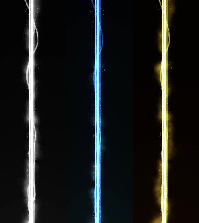 三种光线粒子拖尾下落扩散（附送输出通道）