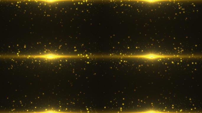 原创4K大气金色粒子光效