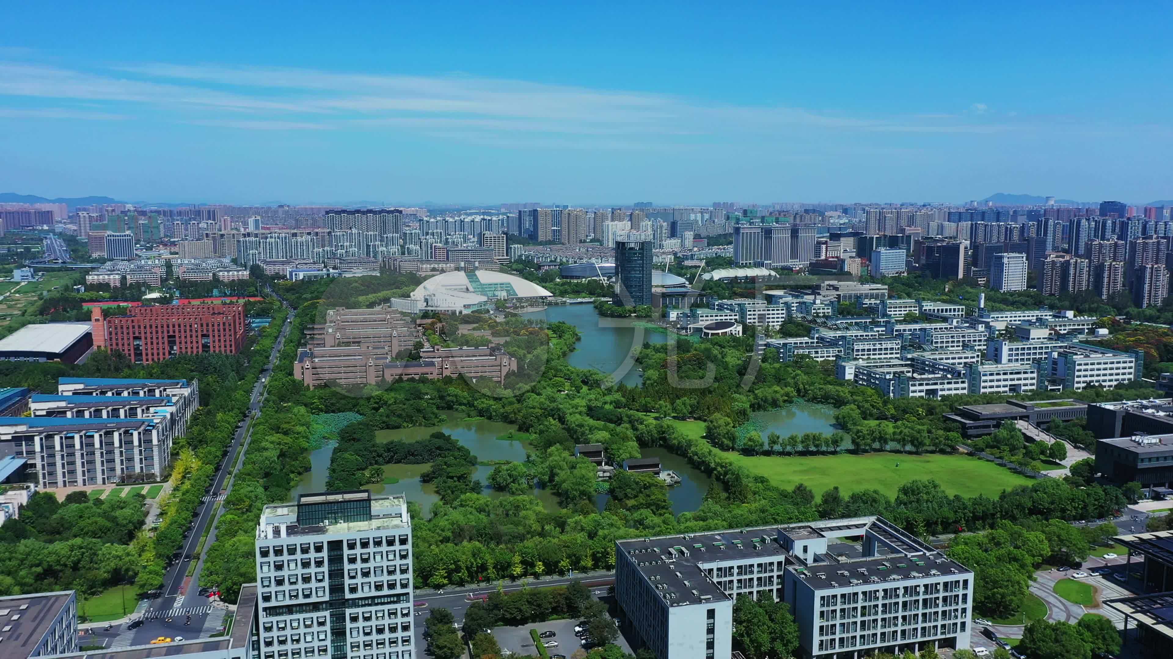 浙江大学杭州浙大紫荆港校区航拍_3840x2160_高清188比分直播下载