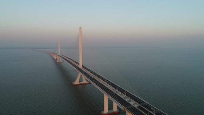 4K原素材-航拍上海长江大桥