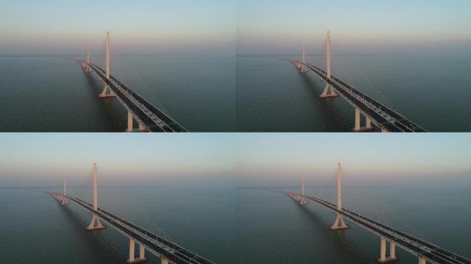 4K原素材-航拍上海长江大桥