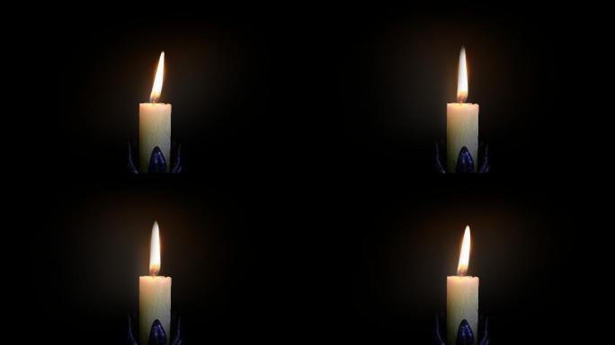 4k蜡烛燃烧循环带通道